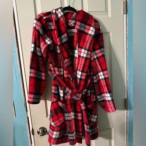 Pink Plaid Cozy Robe